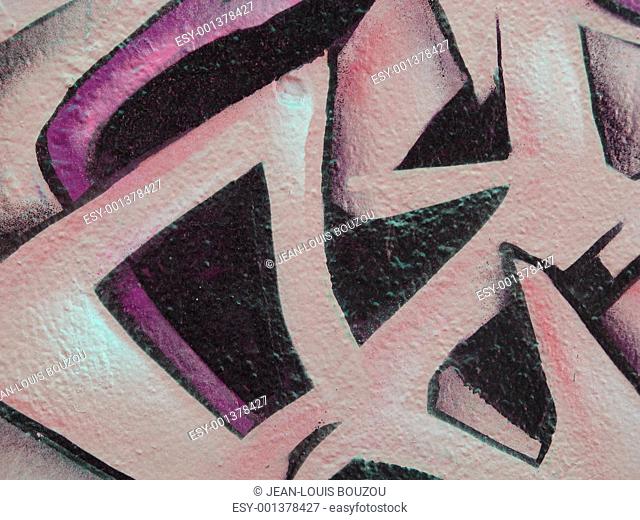 abstract pink graffiti detail
