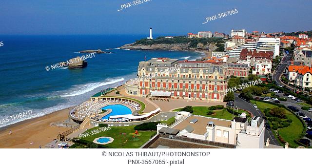 France, Aquitaine, Pyrenees Atlantiques (64) , Basque country, Biarritz, hotel du Palais