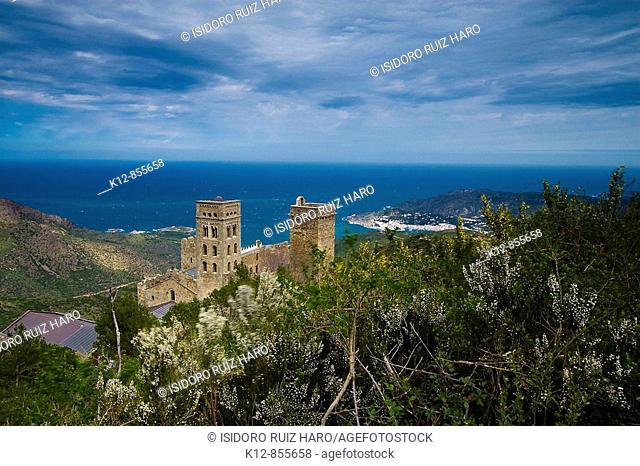 Benedictine Monastery of Sant Pere de Rodes. El Port de la Selva (Cap de Creus - Costa Brava). Alt Emporda. Girona Province