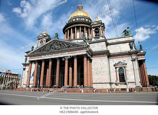 St Isaac's Cathedral, St Petersburg, Russia, 2011. Built between 1818 and 1858, St Isaac's Cathedral was the largest cathedral in Russia when it was completed