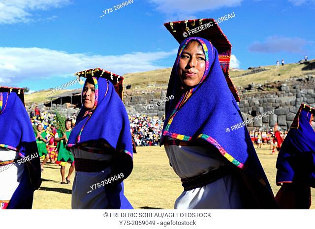 Cusco, Peru-June 24, 2013: Inti Raymi festival is the Sun Festival of the Incas. Every year 24 th of june they celebrate this festival at Cusco
