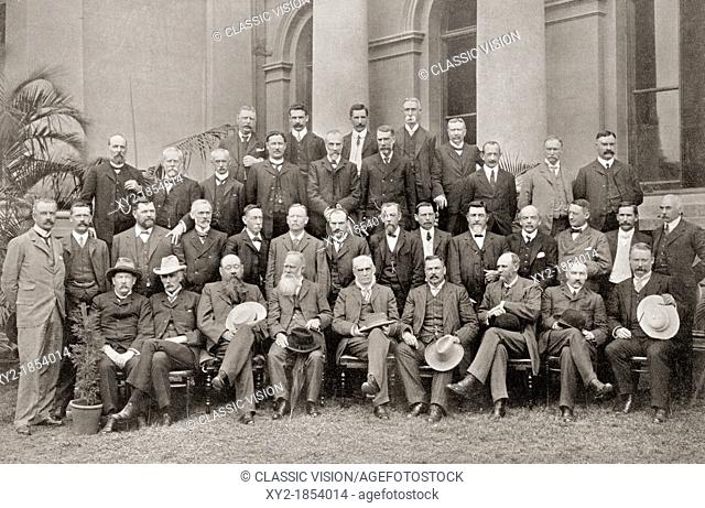 African colonial members of the Closer Union Convention of 1908 who reached terms which resulted in the British Parliament passing the South Africa Act of 1909...