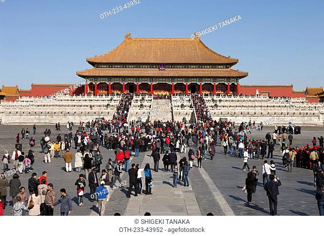 Hall of supreme harmony Taihe Dian, Forbidden City, Beijing, China