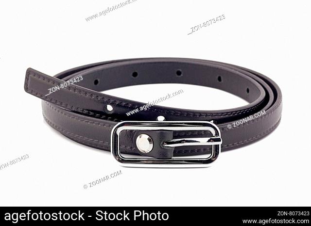 Black woman belt isolated on white background