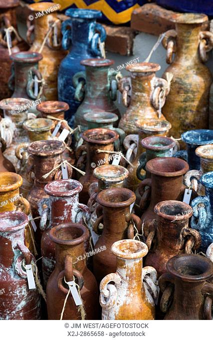 Tubac, Arizona - Arts and crafts displayed for sale in a southern Arizona artists' colony