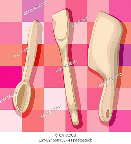 Wooden spoon cartoon Stock Photos and Images | agefotostock