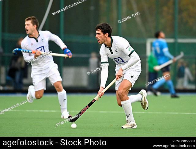 Watduck's Eliot Curty pictured during a hockey game between Braxgata and Waterloo Ducks, Sunday 12 November 2023, in Boom