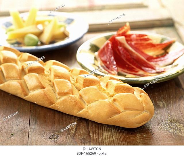 Braided bread loaf