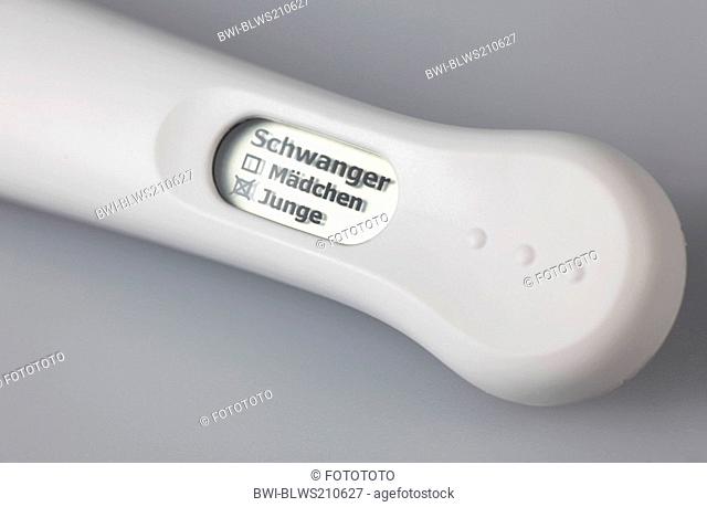 pregnancy test diagnosing pregnancy with a boy
