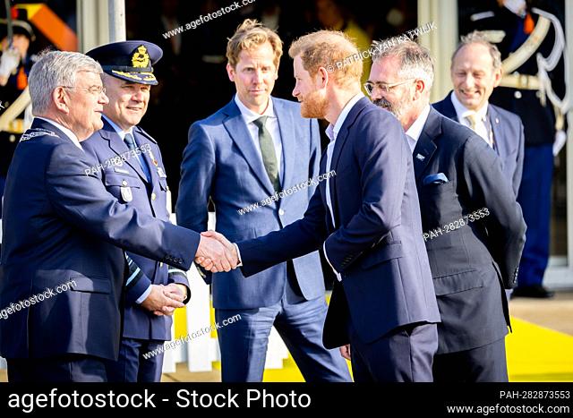 THE HAGUE - Prince Harry Duke of Sussex and Meghan Duchess of Sussex attend the family reception at the start of the Invictus Games, 15 April 2022
