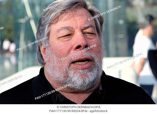 Apple co-founder Steve Wozniak speaks to journalists on the presentation of the new iPhone X in Cupertino, US, 12 September 2017