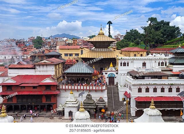 Pashupatinath, a very sacred Hindu temple complex in Kathmandu, Nepal