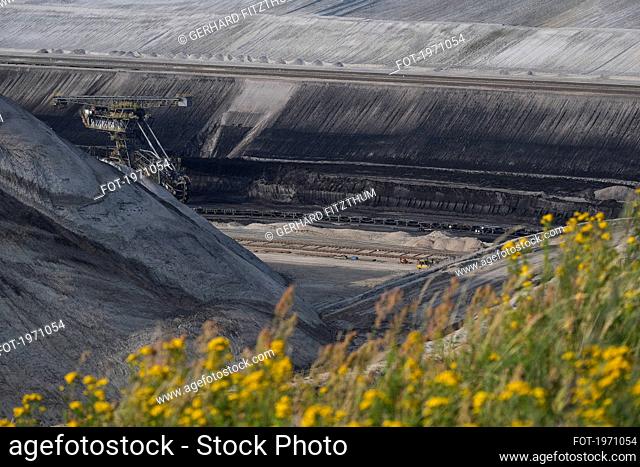 Open pit coal mine, Jaenschwalde, Niederlausitz, Germany