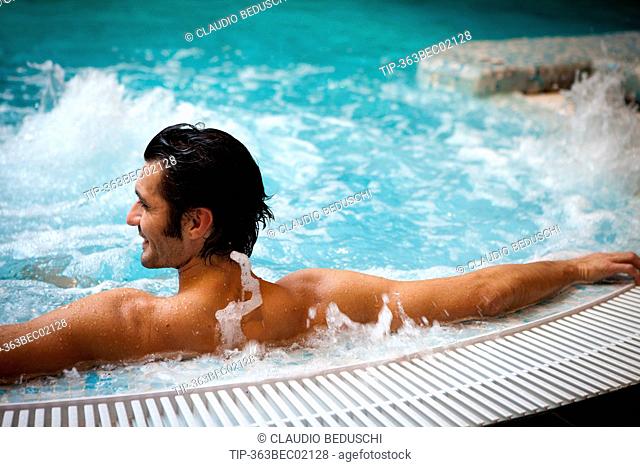 Man in Wellness pool