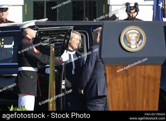 Jodie Haydon departs her limo as United States President Joe Biden and first lady Dr. Jill Biden welcome her Prime Minister Anthony Albanese of Australia to the...