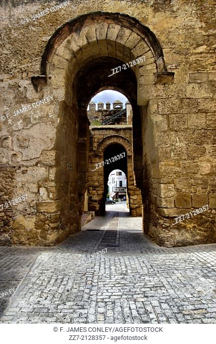 A passageway though the city walls of Carmona, Spain