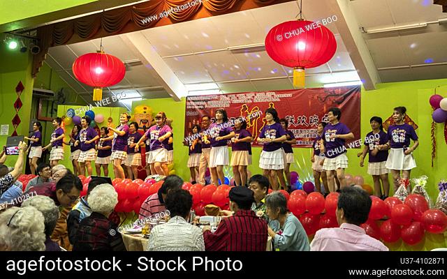 Sungai Maong Community Annual Spring Dinner Party in Kuching, Sarawak, Wast Malaysia, Borneo, The Annual Spring Dinner Party of the Sungai Maong Community is a...