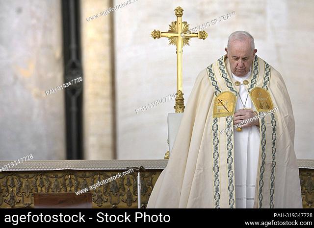 Pope Francis Celebration the Canonization: of bishop Artemide Zatti and Giovanni Battista Scalabrini, in Vatican City, Vatican. October 9, 2022
