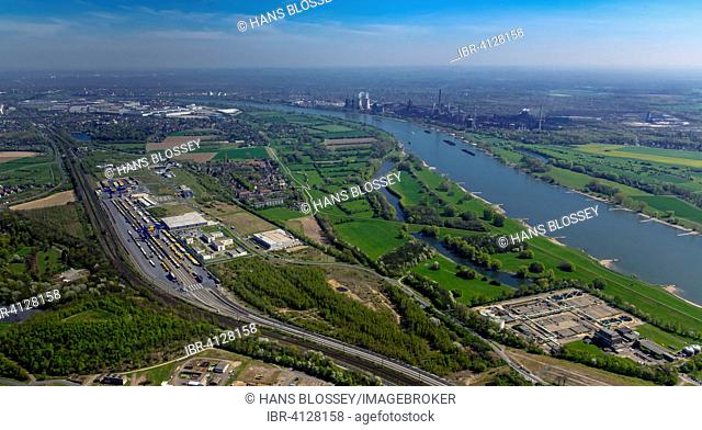 Logport, Friemersheim, Duisburg, Ruhr district, North Rhine-Westphalia, Germany