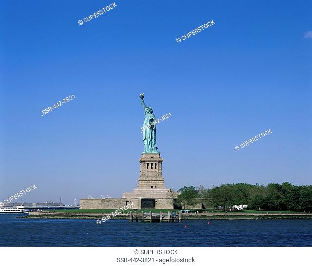 Low angle view of a statue, Statue of Liberty, New York City, New York, USA