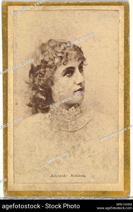 Adelaide Neilson, from the Actresses and Celebrities series (N60, Type 2) promoting Little Beauties Cigarettes for Allen & Ginter brand tobacco products