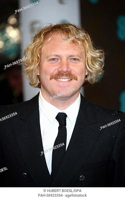 Entertainer Leigh Francis arrives at the EE British Academy Film Awards at The Royal Opera House in London, England, on 10 February 2013