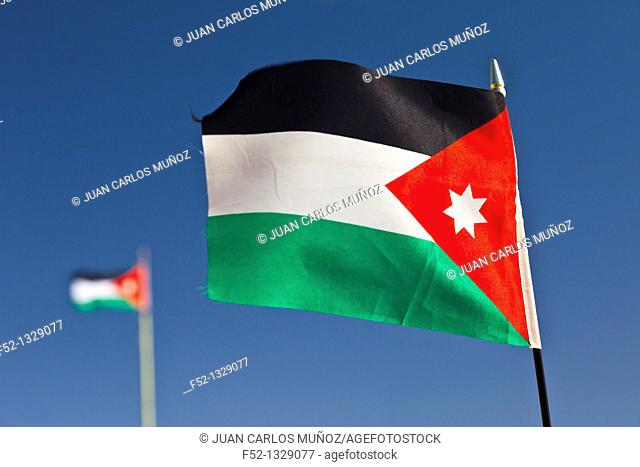 Flag of Jordan, Middle East