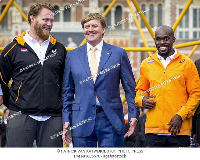 King Willem Alexander of The Netherlands opens the European Athletics Championships at the Museumplein in Amsterdam, The Netherlands, 5 July 2016