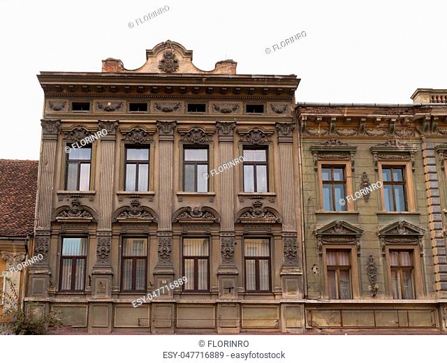 classic architectural style building in Brasov, Romania, Transylvania, Europe