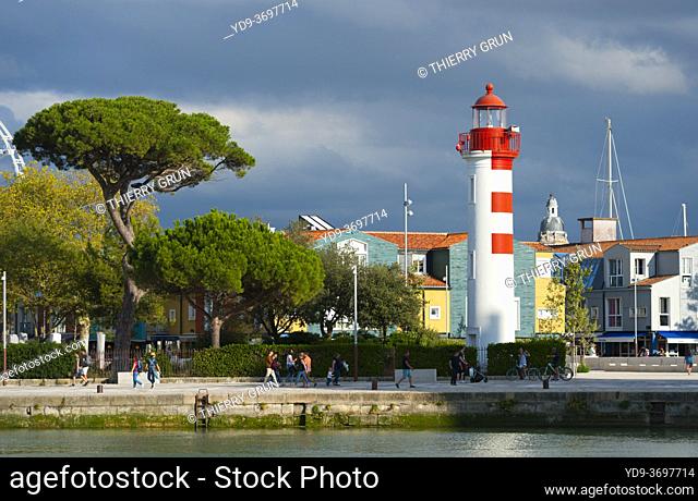 France, Charente-Maritime (17), La Rochelle, Vieux port, Gabut lighthouse