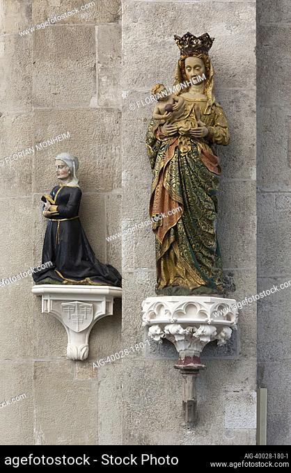 Maria und Stifterfigur (Familie Hackeney) im Chor, Kˆln, St. Maria im Kapitol