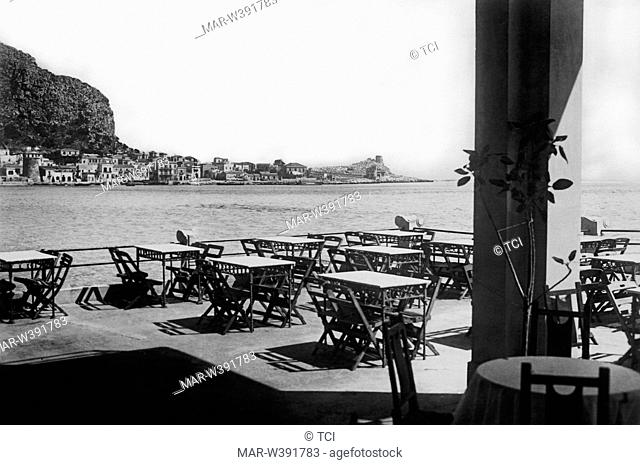 europa, italia, sicilia, palermo, veduta dalla spiaggia di mondello, 1920 1930