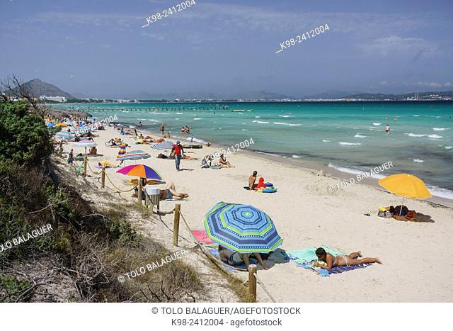 playa de Muro, municipio de Muro, Bahia de Alcudia, islas baleares, Spain