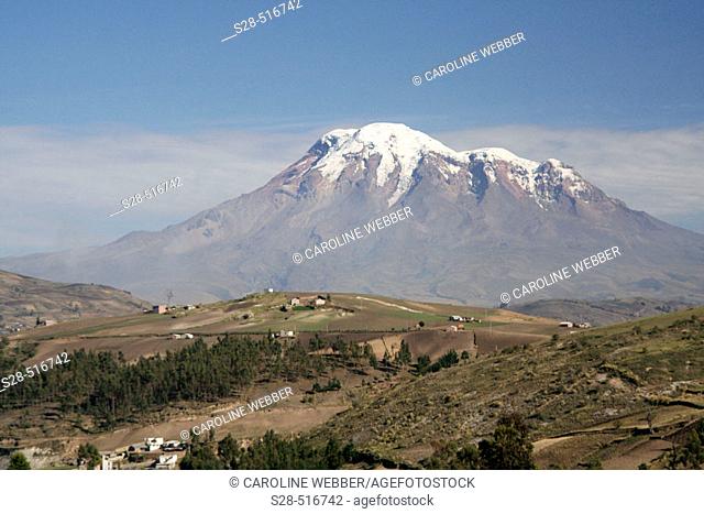 View of Chimborazo Volcano, Ecuador