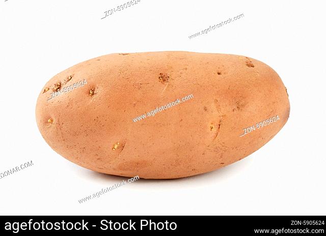 Potato close up isolated on white background