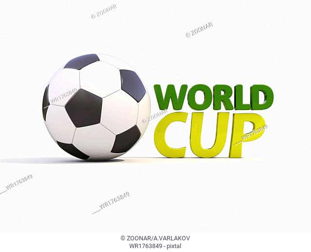 World cup and soccer ball