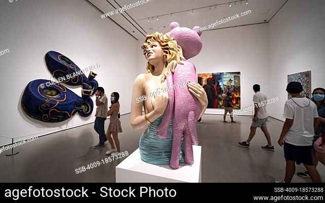 """Pink Panther"", Jeff Koons (b.1955), 1988, Porcelain on Formica Base