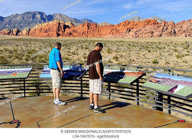 Visitors Red Rock Canyon Conservation Area Las Vegas Nevada