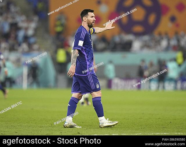 11/30/2022, Stadium 974, Doha, QAT, World Cup FIFA 2022, Group C, Poland vs Argentina, in the picture Argentina's forward Lionel Messi. - doha/
