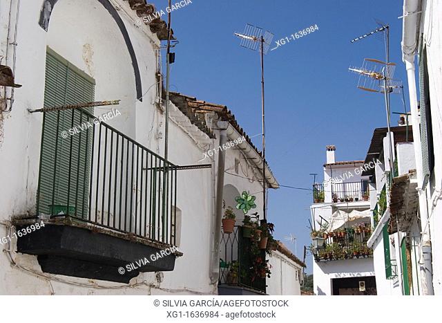 Street of Jabugo, Huelva, Andalucia, Spain, Europe