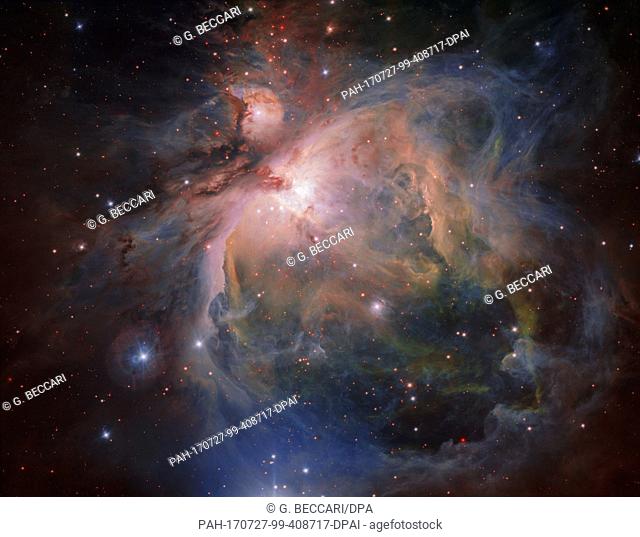 HANDOUT - An undated image of the Orion Nebula, taken by the 'Very Large Telescope' (VLT) of the Paranal Observatory at the European Southern Observatory in...