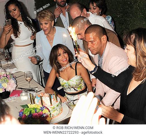 Jennifer Lopez celebrates her 46th birthday with her friends and family in the Hamptons Featuring: Jennifer Lopez, Casper Smart, Benny Medina
