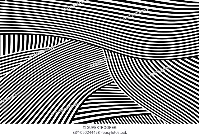 Zebra Lines Design with Black and White Stripes Vector, Stripes Fashion Texture, Zebra Print