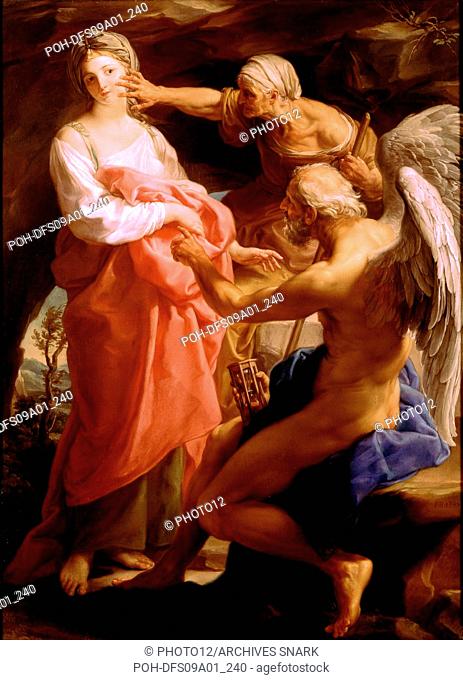 Pompeo Batoni Italian school Time orders Old Age to destroy Beauty 1746 Oil on canvas (135.36 x 96.5 cm) London, Tate Gallery Pompeo Girolamo Batoni (1708-1787)