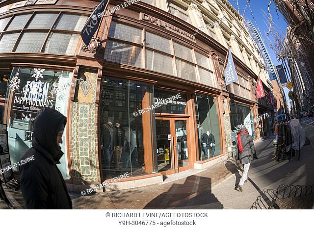 A Destination XL (DXL) store in the Chelsea neighborhood of New York on Thursday, December 28, 2017. The Destination XL Group delivered essentially flat...