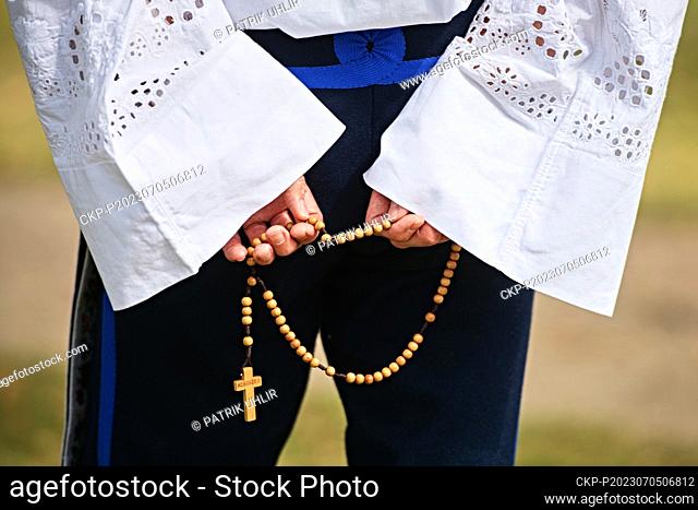 The mass to celebrate the 1160th anniversary of the arrival of Slavic saints Cyril and Methodius was held on July 5, 2023, in Mikulcice, Czech Republic
