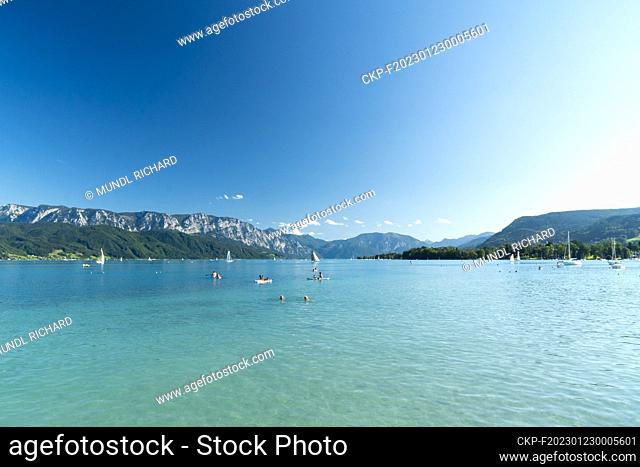 Lake Atter or Lake Kammer is a glacial lake in northern Austria in the Alps in the Salzkammergutberge. (CTK Photo/Richard Mundl)