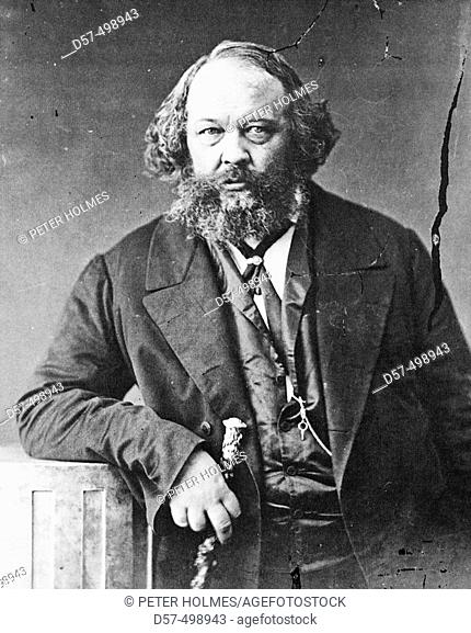 Mikhail Bakunin (1814 - 1876), Russian revolutionary philosopher. Photograph by Nadar