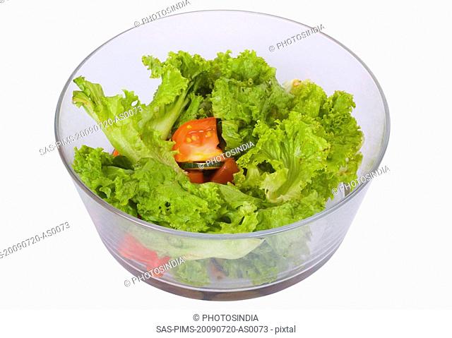 Close-up of a bowl of salad