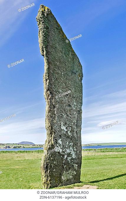 Standing Stones of Stenness Orkney islands UK